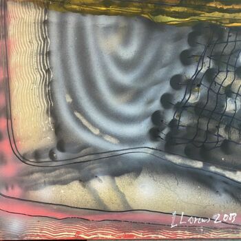 Pittura intitolato "Abstracción 2013 Re…" da Paco Llorens, Opera d'arte originale, Acrilico Montato su Pannello di legno