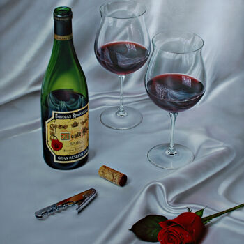 Painting titled "Momentos de celebra…" by Paco Yuste, Original Artwork, Oil