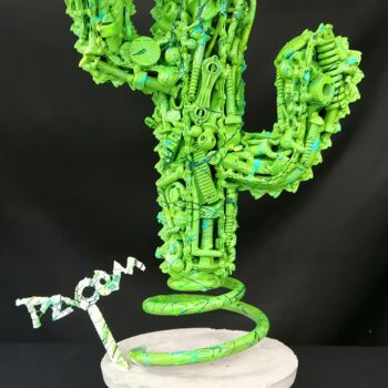 Skulptur mit dem Titel "Cactus" von Pacom, Original-Kunstwerk, Beton