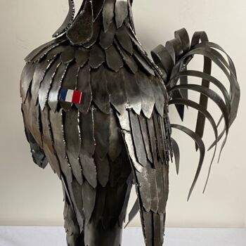 Escultura titulada "Coq français" por Pacom, Obra de arte original, Metales