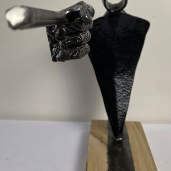 Skulptur mit dem Titel "Toi" von Pacom, Original-Kunstwerk, Metalle