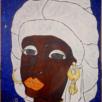 Картина под названием "haitiana" - Paco Melendez, Подлинное произведение искусства