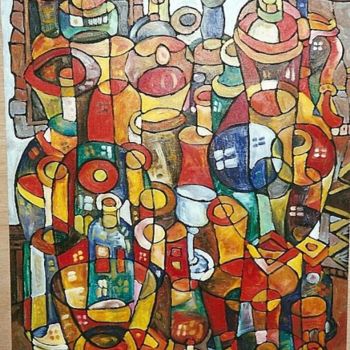 Painting titled "CRISTALES" by Paco Melendez, Original Artwork