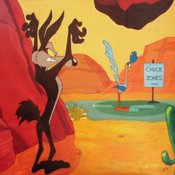 Schilderij getiteld "« The Whizzard Of O…" door Paco Salamander, Origineel Kunstwerk