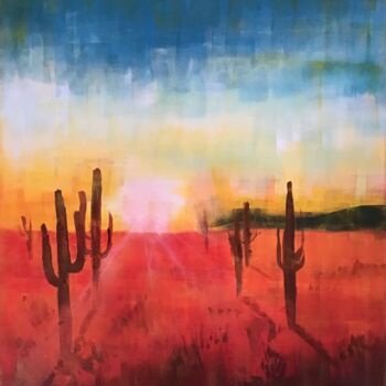 Painting titled "Arizona" by Pacotille, Original Artwork, Acrylic