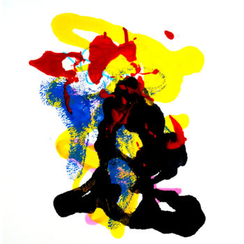 Peinture intitulée "Feuille de Piaf #6" par Paf Le Piaf, Œuvre d'art originale, Acrylique