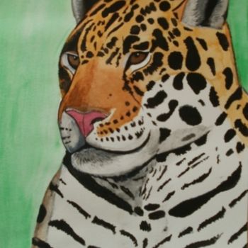 Painting titled "Guépard" by Tof, Original Artwork