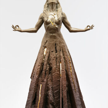 Скульптура под названием "Expansion Rising (m…" - Paige Bradley, Подлинное произведение искусства, Бронза