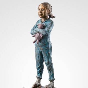 Sculptuur getiteld "Bedtime" door Paige Bradley, Origineel Kunstwerk, Bronzen