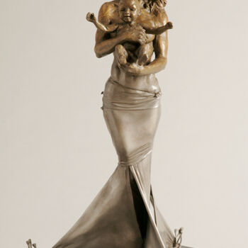 Sculpture titled "The Gift" by Paige Bradley, Original Artwork, Bronze