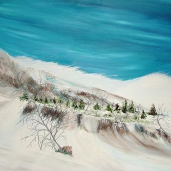 Painting titled "paysage" by Catherine Simon, Original Artwork