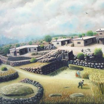 "Yassıbağ Köyü 18" başlıklı Tablo Painter Poet Penman tarafından, Orijinal sanat, Petrol