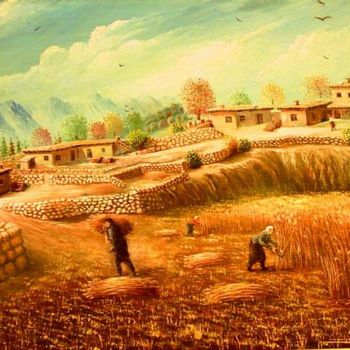 "Yassıbag Köyü 10" başlıklı Tablo Painter Poet Penman tarafından, Orijinal sanat, Petrol
