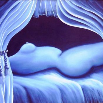 Peinture intitulée "Nude 2008" par Painter Poet Penman, Œuvre d'art originale, Huile