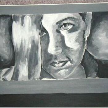 Schilderij getiteld "Self Portrait" door Brittany Sundgren, Origineel Kunstwerk