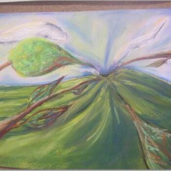 Painting titled "Vortex Landscape" by Brittany Sundgren, Original Artwork