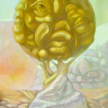 Painting titled "Tree of knowledge" by Filip Mihail, Original Artwork, Oil