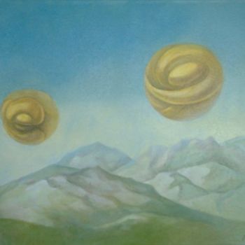 Painting titled "Spheres" by Filip Mihail, Original Artwork, Other