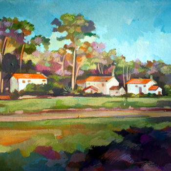 Malerei mit dem Titel "Santa Barbara" von Filip Mihail, Original-Kunstwerk, Acryl