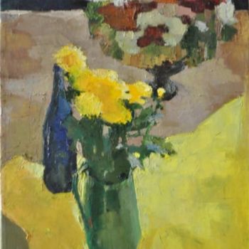 Peinture intitulée "Flowers" par Paintings By Various Artists From Ukraine, Œuvre d'art originale, Huile