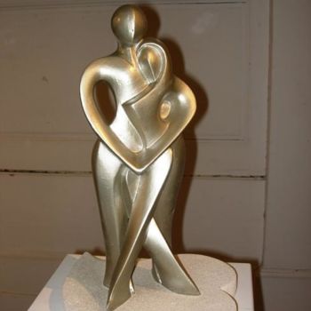 Skulptur mit dem Titel "st valentin" von Pakau, Original-Kunstwerk