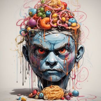 Arte digital titulada "The Hungry One" por Pako Benoit, Obra de arte original, Imagen generada por IA