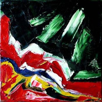 Painting titled "Mons Veneris" by Alexandru Palade, Original Artwork, Oil