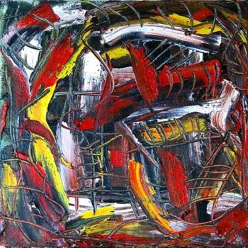Pintura titulada "Structures" por Alexandru Palade, Obra de arte original, Oleo