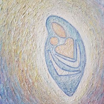 Schilderij getiteld "jedno srdce" door Pali, Origineel Kunstwerk, Acryl