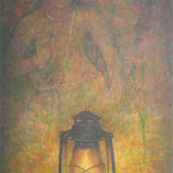 Painting titled "Lamp" by Palinivel, Original Artwork