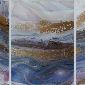 Malarstwo zatytułowany „«Fantasy Landscape…” autorstwa Palirina, Oryginalna praca, Akryl Zamontowany na Drewniana rama noszy