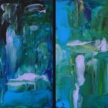 Картина под названием "“Pure abstract #1”…" - Palirina, Подлинное произведение искусства, Акрил Установлен на Деревянная рам…