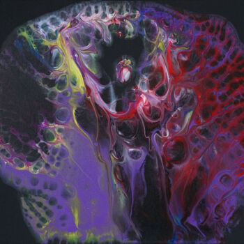 Картина под названием "«Phases/Stages» 3 p…" - Palirina, Подлинное произведение искусства, Акрил Установлен на Деревянная ра…