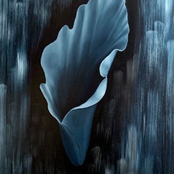Картина под названием "Blue Calla lily flo…" - Kirill Parshenkov (Cyril Black), Подлинное произведение искусства, Масло Уста…