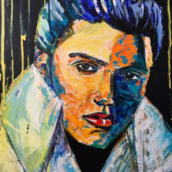 Painting titled "Elvis  Presley" by Pame, Original Artwork, Acrylic