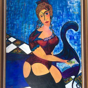 Painting titled "NINA" by Pame, Original Artwork, Acrylic