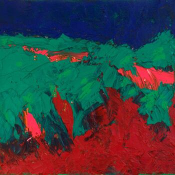 제목이 "Mountains : 12" x 2…"인 미술작품 Pamela Rys로, 원작, 기름