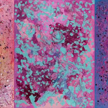 Картина под названием "Pink Obsessed : TRI…" - Pamela Rys, Подлинное произведение искусства, Акрил