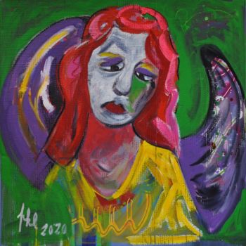 Картина под названием "angel 2" - Pamela Kenny-Levick, Подлинное произведение искусства, Акрил