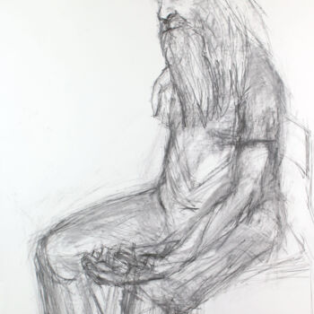 Drawing titled "Spring To Mind" by Pamela Rys, Original Artwork, Charcoal