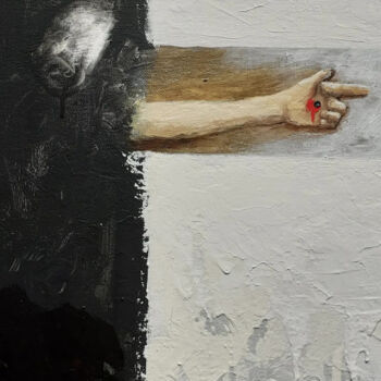 Peinture intitulée "Détail du précédent…" par Pampouille, Œuvre d'art originale, Acrylique