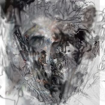 Digital Arts με τίτλο "rational face" από Pan Val, Αυθεντικά έργα τέχνης, Ψηφιακή ζωγραφική