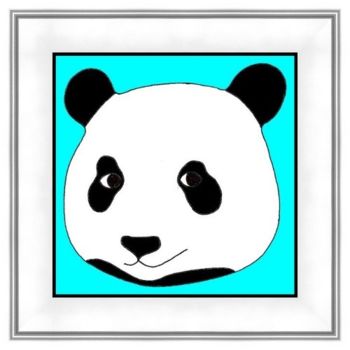 Peinture intitulée "Panda 3" par L.K.Oerling, Œuvre d'art originale, Huile