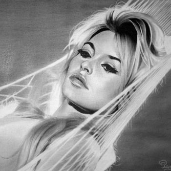 Painting titled "brigitte bardot" by David Panis, Original Artwork