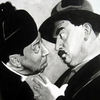 Painting titled "don camillo fernand…" by David Panis, Original Artwork, Oil