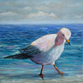 Painting titled "Seagull.jpg" by Pannochki.Art, Original Artwork, Oil