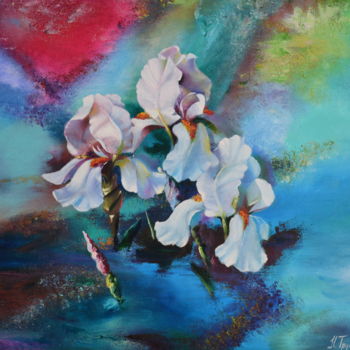 Painting titled "Iris.jpg" by Pannochki.Art, Original Artwork, Oil