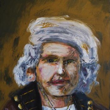 Painting titled "REMBRANDT" by P.Antypas, Original Artwork, Oil