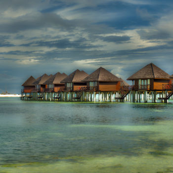 Photographie intitulée "house on the sea -…" par Massimiliano Monti, Œuvre d'art originale, Photographie numérique