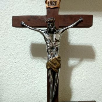 Γλυπτική με τίτλο "jesus-christ.jpg" από Macko, Αυθεντικά έργα τέχνης, Μέταλλα
